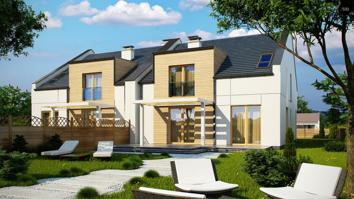 Проект дома Ub13 - 2 С мансардным этажом дома в Киеве