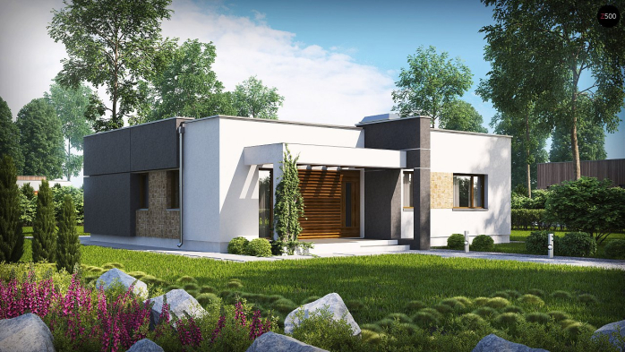 Проект дома Ux105 - 2 Одноэтажные дома в Киеве