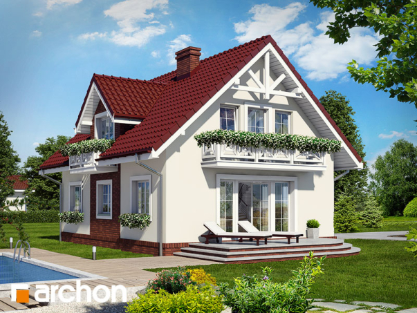 Проект дома Дом в солодках вер.2 - 2 С мансардным этажом дома в Киеве