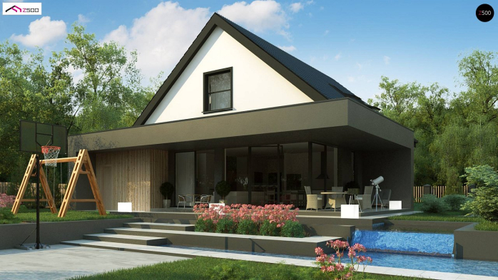 Проект дома U456 - 2 С мансардным этажом дома в Киеве