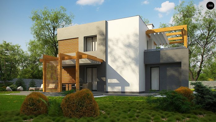 Проект дома Ux73 - 7 Двухэтажные дома в Киеве
