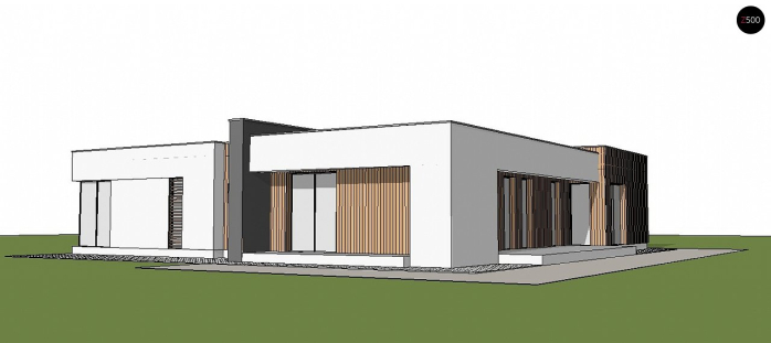 Проект дома Ux49 GP2 - 3 Одноэтажные дома в Киеве