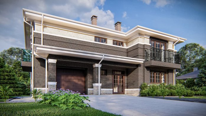 Проект дома Uu15 k v1 - 5 Двухэтажные дома в Киеве