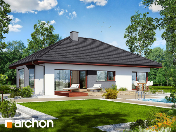 Проект дома Дом под красной рябиной (Н) вер.2 - 2 Одноэтажные дома в Киеве