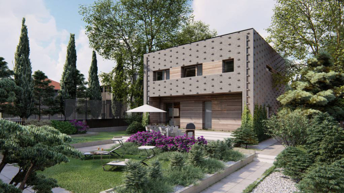 Проект дома Ux216 - 4 Двухэтажные дома в Киеве