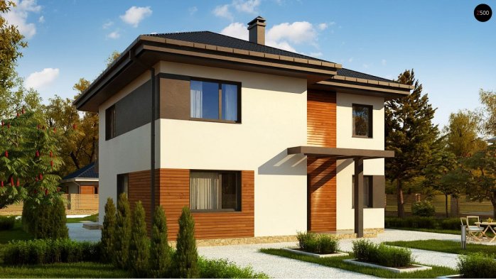 Проєкт будинку Uu1 - Двоповерхові дома у Києві