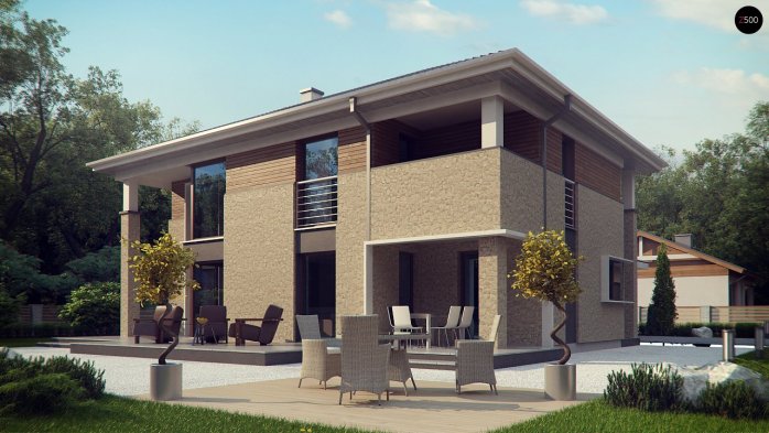 Проект дома Ux122 - 4 Двухэтажные дома в Киеве