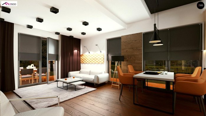 Проект дома U316 A - 10 Одноэтажные дома в Киеве