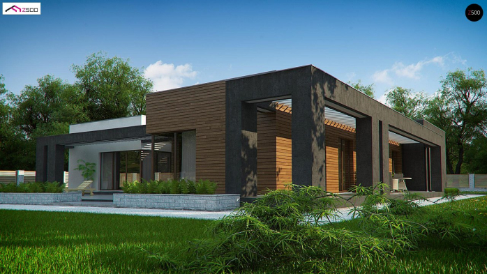 Проект дома Ux128 - 5 Одноэтажные дома в Киеве