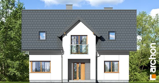 Проект дома Дом в люцерне 9 - 3 С мансардным этажом дома в Киеве