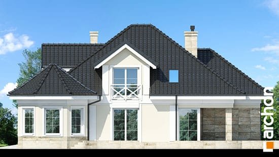 Проект дома Дом под юккой 4 - 4 С мансардным этажом дома в Киеве