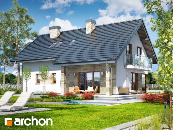 Проект дома Дом в вистерии 3 - 2 С мансардным этажом дома в Киеве