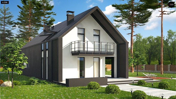 Проект дома U393 - 5 С мансардным этажом дома в Киеве