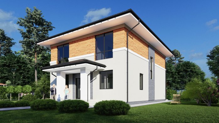 Проект дома DBT 525 - 2 Двухэтажные дома в Киеве