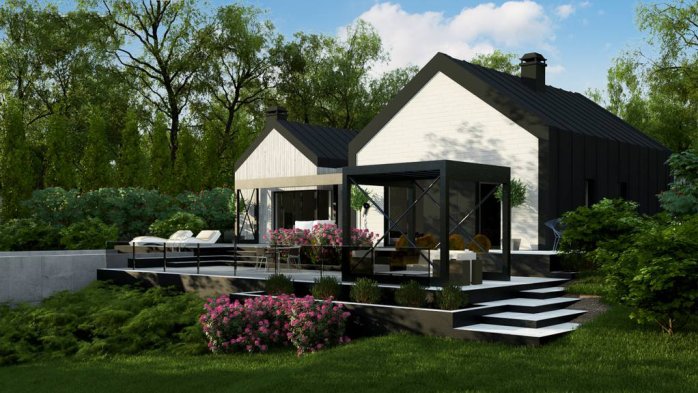 Проект дома U461 - 2 Одноэтажные дома в Киеве