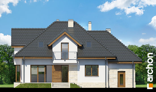 Проект дома Дом в вербене (Н) вер.2 - 6 С мансардным этажом дома в Киеве