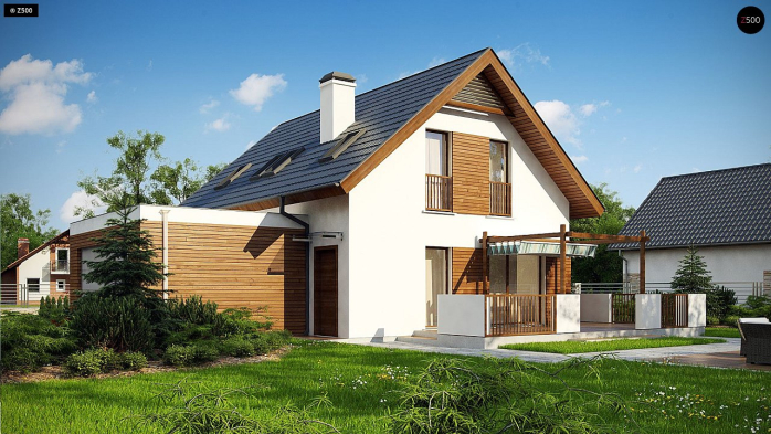 Проект дома U350 - 5 С мансардным этажом дома в Киеве
