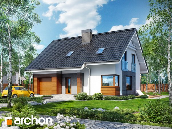 Проект дома Дом в яблонках (Т) - 1 С мансардным этажом дома в Киеве