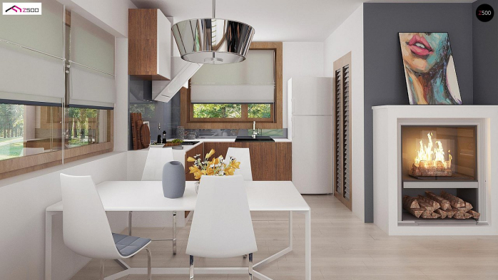 Проект дома U217 - 8 С мансардным этажом дома в Киеве