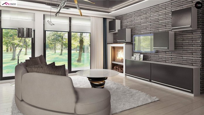 Проект дома U349 - 7 Одноэтажные дома в Киеве