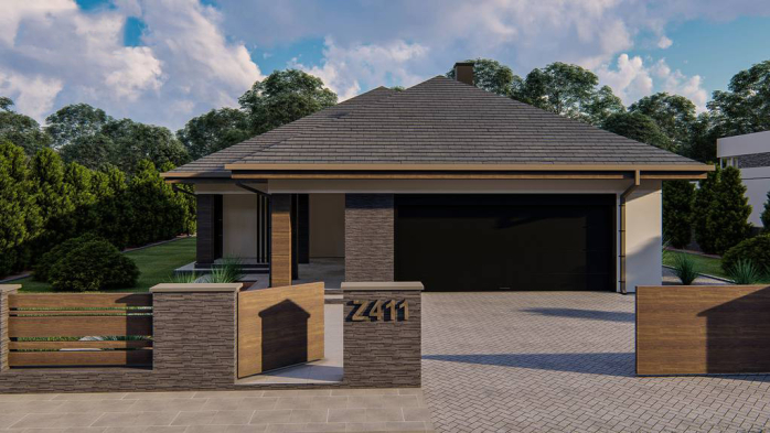 Проект дома U411 - 2 Одноэтажные дома в Киеве