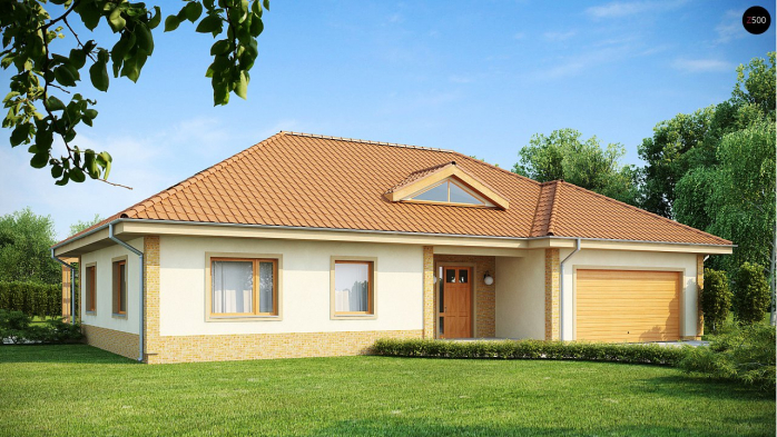 Проект дома U77 - 1 Одноэтажные дома в Киеве