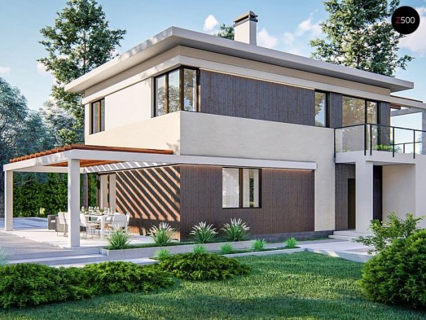 Проект дома Uu63 B - 1 Двухэтажные дома в Киеве