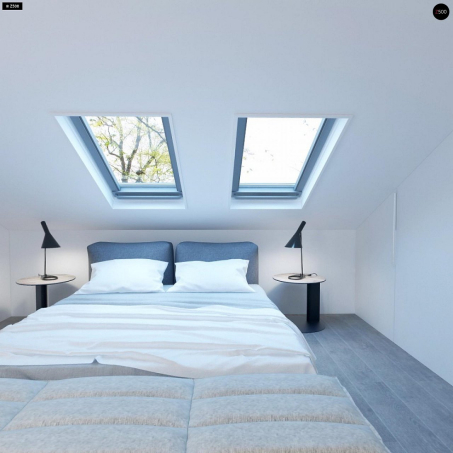 Проєкт будинку U108 - З мансардним поверхом дома у Києві