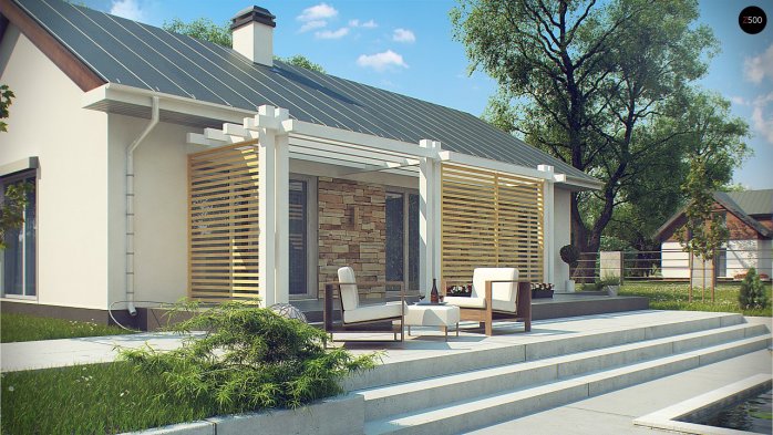 Проект дома U309 - 4 Одноэтажные дома в Киеве