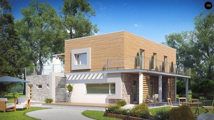 Проект дома Ux3 - 2 Двухэтажные дома в Киеве