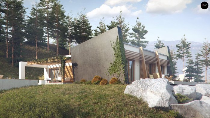 Проект дома Ux106 - 5 Одноэтажные дома в Киеве