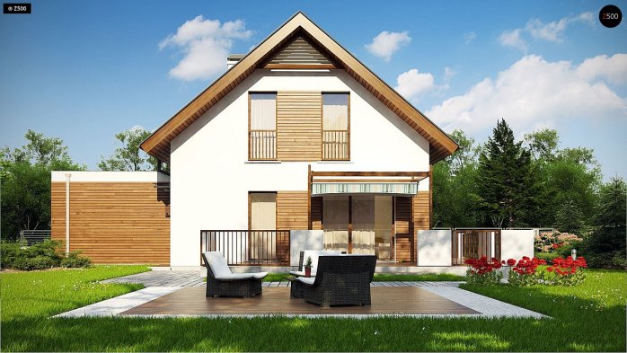 Проект дома U350 - 6 С мансардным этажом дома в Киеве