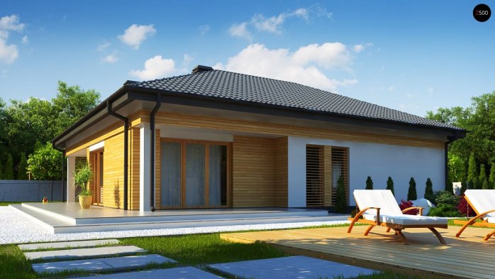 Проект дома U204 GP - 4 Одноэтажные дома в Киеве