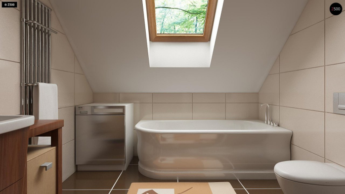 Проект дома U269 - 20 С мансардным этажом дома в Киеве