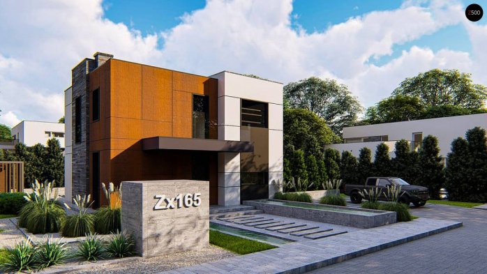 Проект дома Ux165 - 1 Двухэтажные дома в Киеве