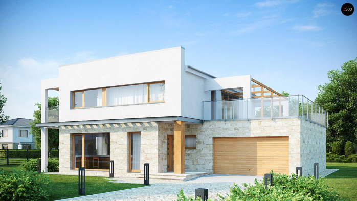 Проект дома Ux5 - 1 Двухэтажные дома в Киеве