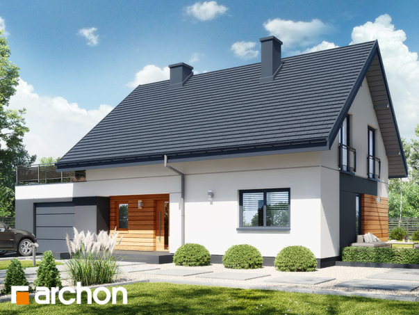 Проєкт будинку Будинок в малинівці 11 (Г) - З мансардним поверхом дома у Києві