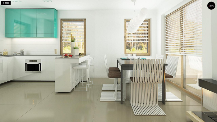 Проект дома U163 - 7 С мансардным этажом дома в Киеве