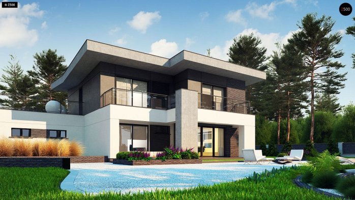 Проект дома Ux139 - 6 Двухэтажные дома в Киеве