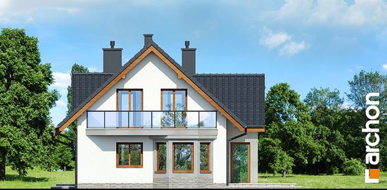 Проект дома Дом в мелиссе вер.2 - 4 С мансардным этажом дома в Киеве