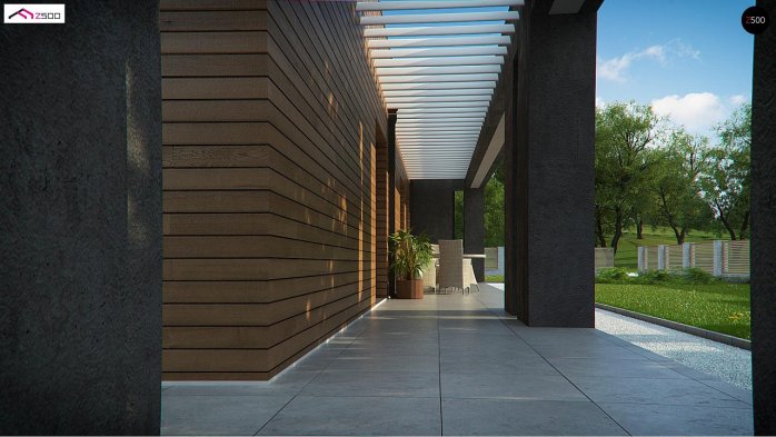 Проект дома Ux128 - 6 Одноэтажные дома в Киеве