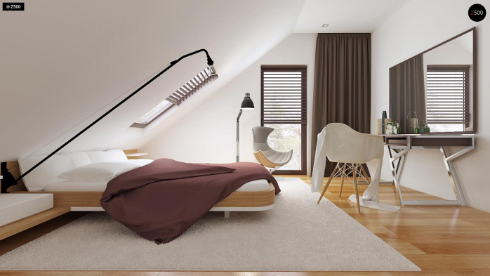 Проект дома U101 - 10 С мансардным этажом дома в Киеве