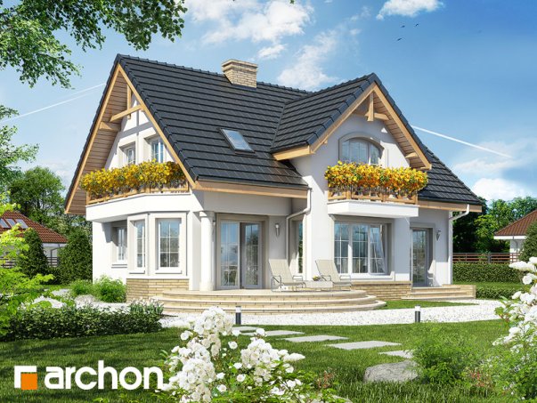 Проект дома Дом в мирабелле вер.2 - 2 С мансардным этажом дома в Киеве