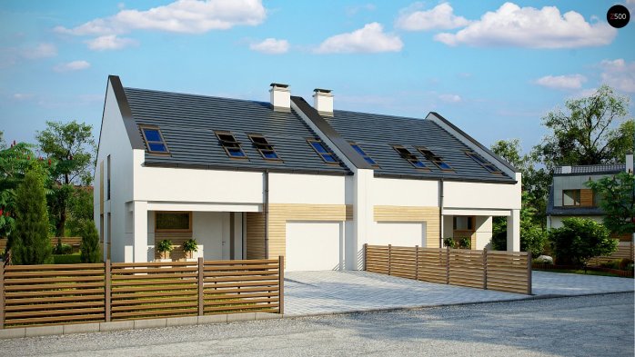 Проект дома Ub13 - 1 С мансардным этажом дома в Киеве