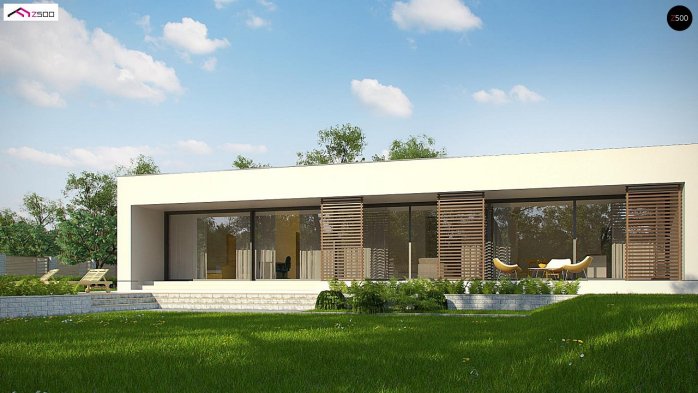 Проект дома Ux72 - 8 Одноэтажные дома в Киеве