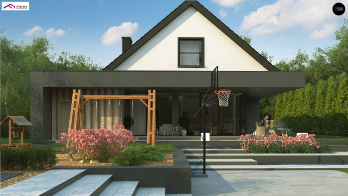 Проект дома U456 - 4 С мансардным этажом дома в Киеве