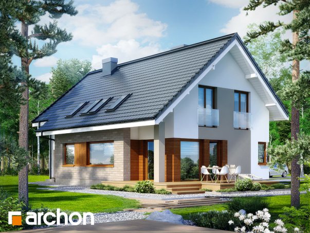 Проект дома Дом в герминии 2 - 1 С мансардным этажом дома в Киеве