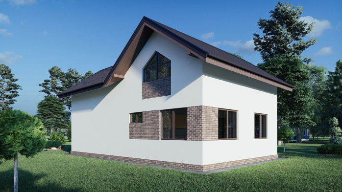 Проект дома DBT 168 - 2 С мансардным этажом дома в Киеве