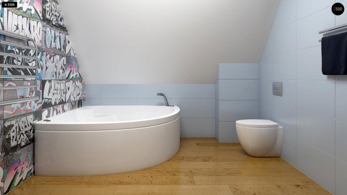 Проект дома U43 - 15 С мансардным этажом дома в Киеве