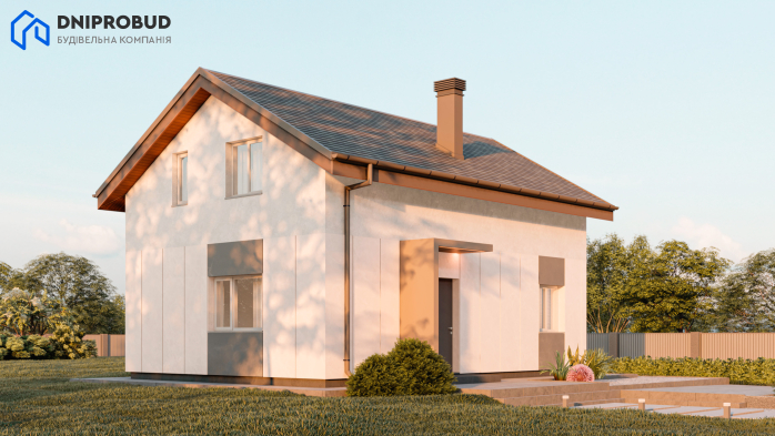 Проект дома DBE 3 - 4 С мансардным этажом дома в Киеве